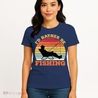 I'd Rather Be Fishing Women's T-Shirt thumb 4