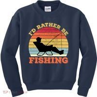 I'd Rather Be Fishing Kids Sweatshirt thumb 0