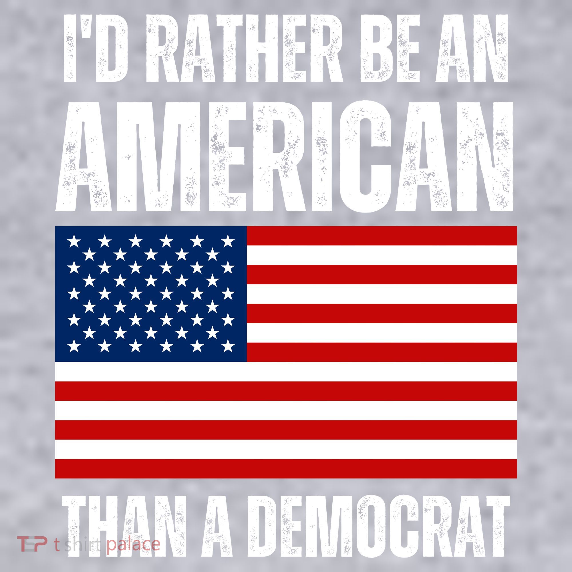Id Rather Be An American Than A Democrat Women's Racerback Cropped Tank