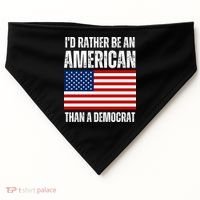 Id Rather Be An American Than A Democrat USA-Made Doggie Bandana thumb 0