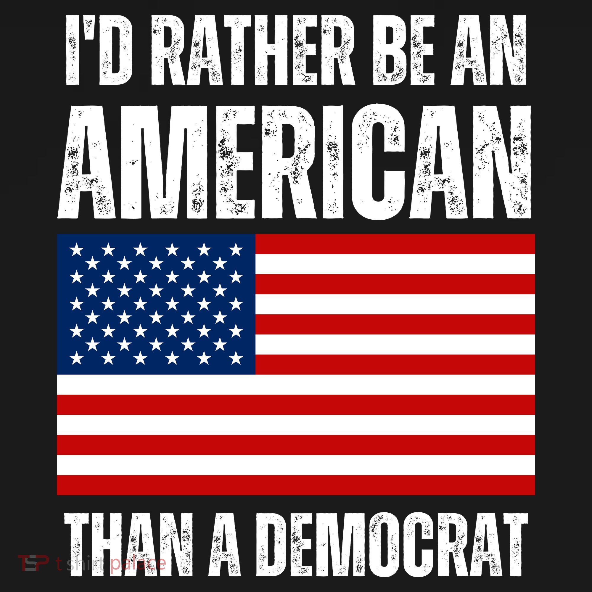 Id Rather Be An American Than A Democrat Apron