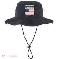 Id Rather Be An American Than A Democrat Bucket Hat thumb 0