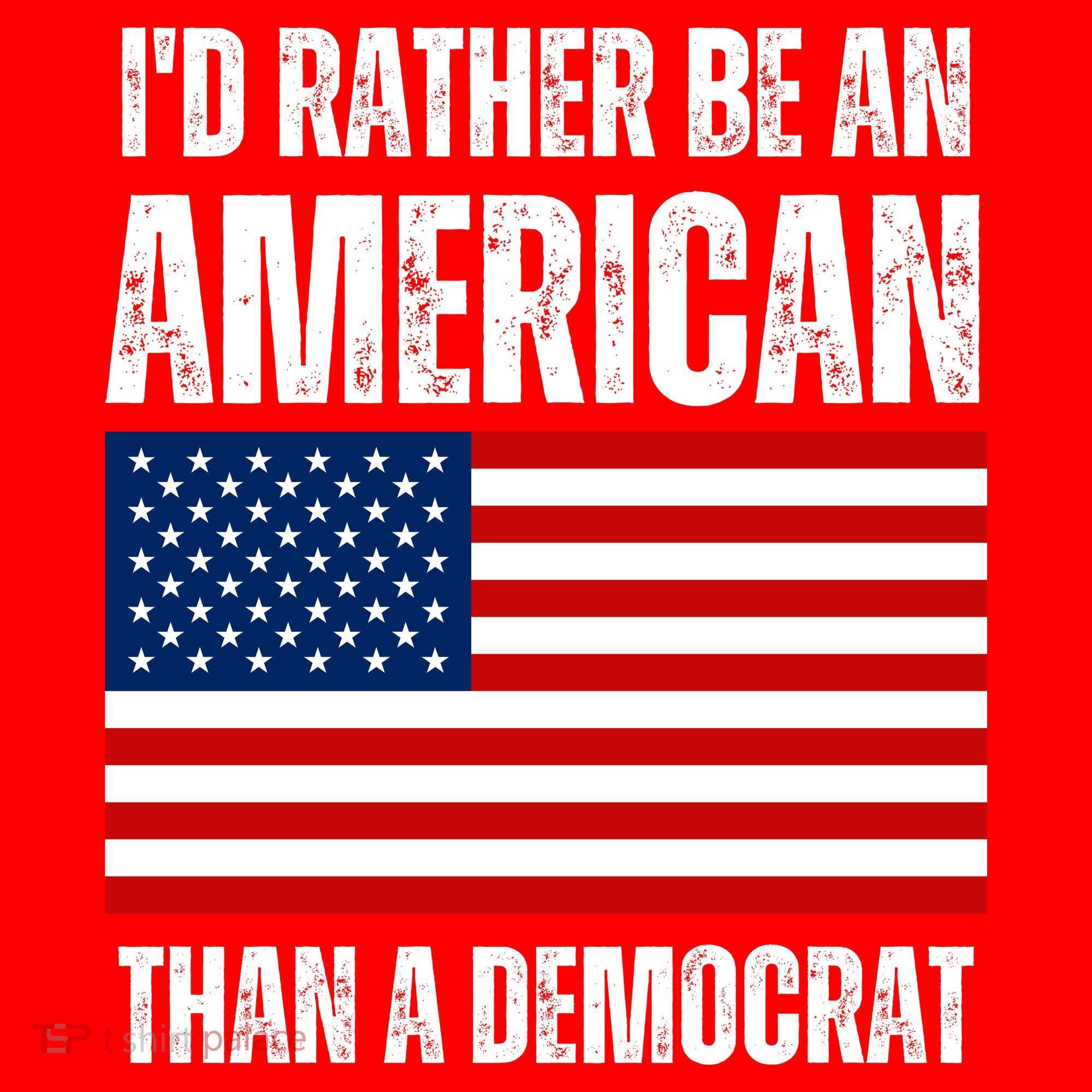 Id Rather Be An American Than A Democrat Santa Hat