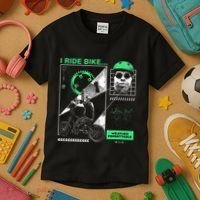 I Ride Bike Kingcobrajfs Kids T-Shirt thumb 3