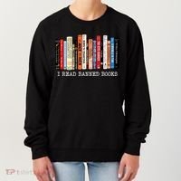 I Read Banned Books Week Librarian Freadom Reader Nerd Gift Women's Sweatshirt thumb 0