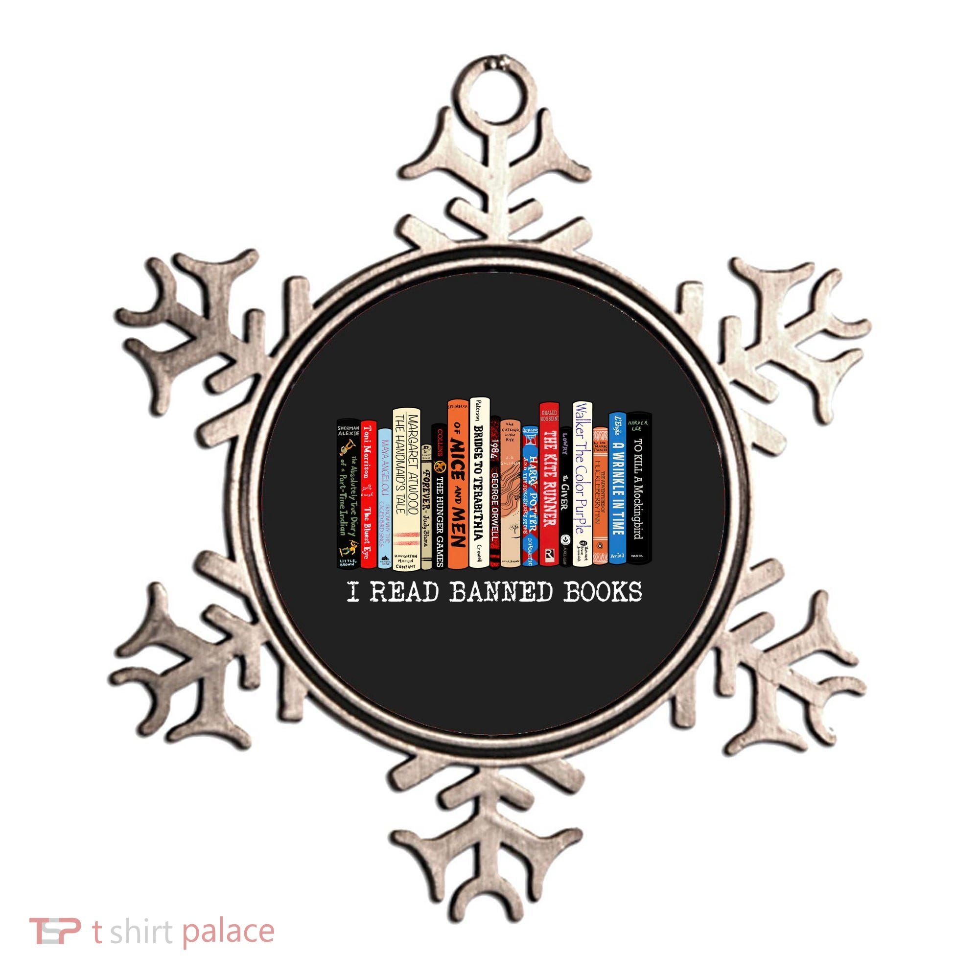 I Read Banned Books Week Librarian Freadom Reader Nerd Gift Ornament