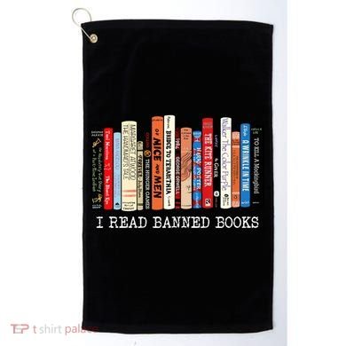 I Read Banned Books Week Librarian Freadom Reader Nerd Gift Golf Towel