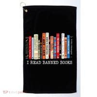 I Read Banned Books Week Librarian Freadom Reader Nerd Gift Golf Towel thumb 0