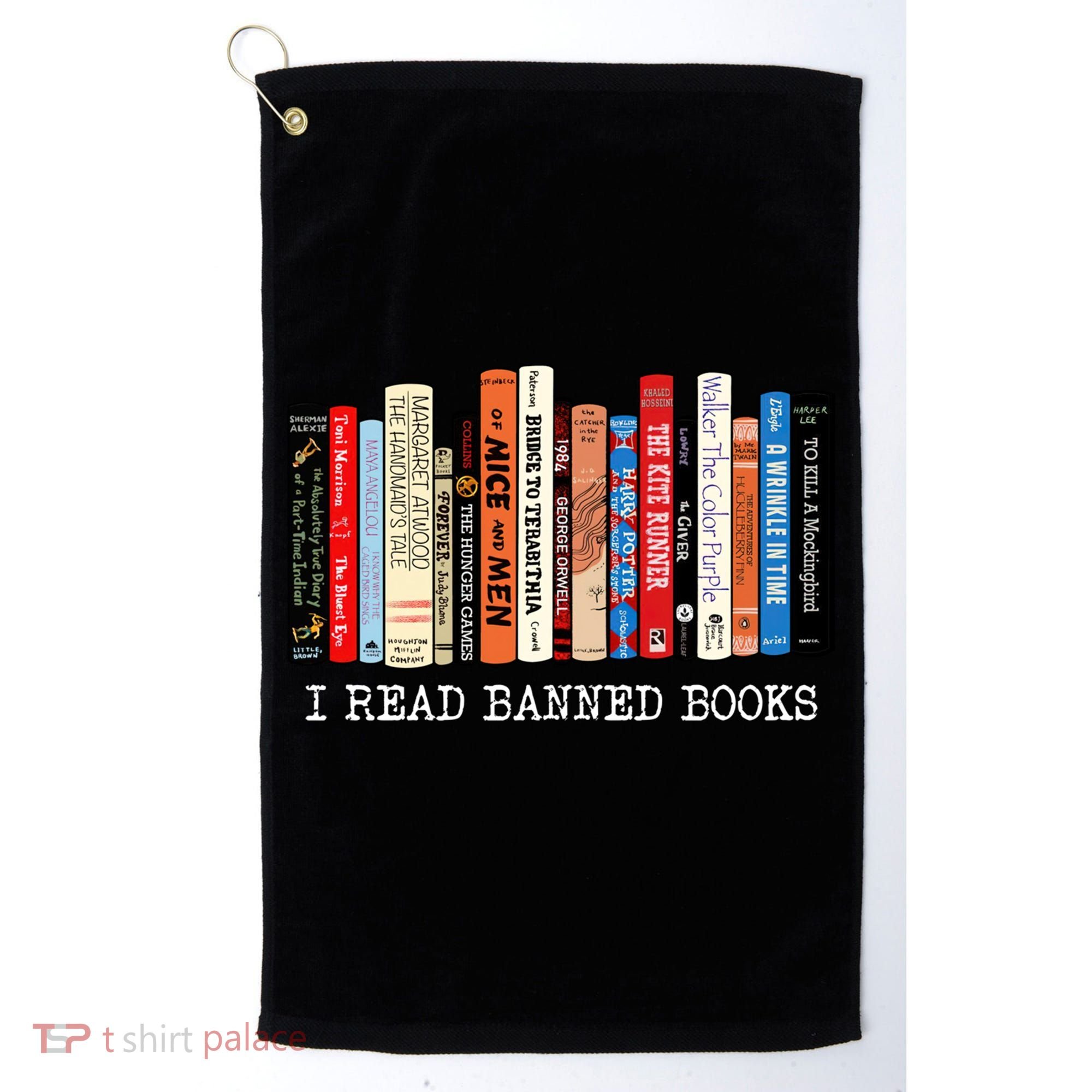 I Read Banned Books Week Librarian Freadom Reader Nerd Gift Golf Towel