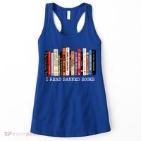 I Read Banned Books Week Librarian Freadom Reader Nerd Gift Women's Tank Top thumb 0
