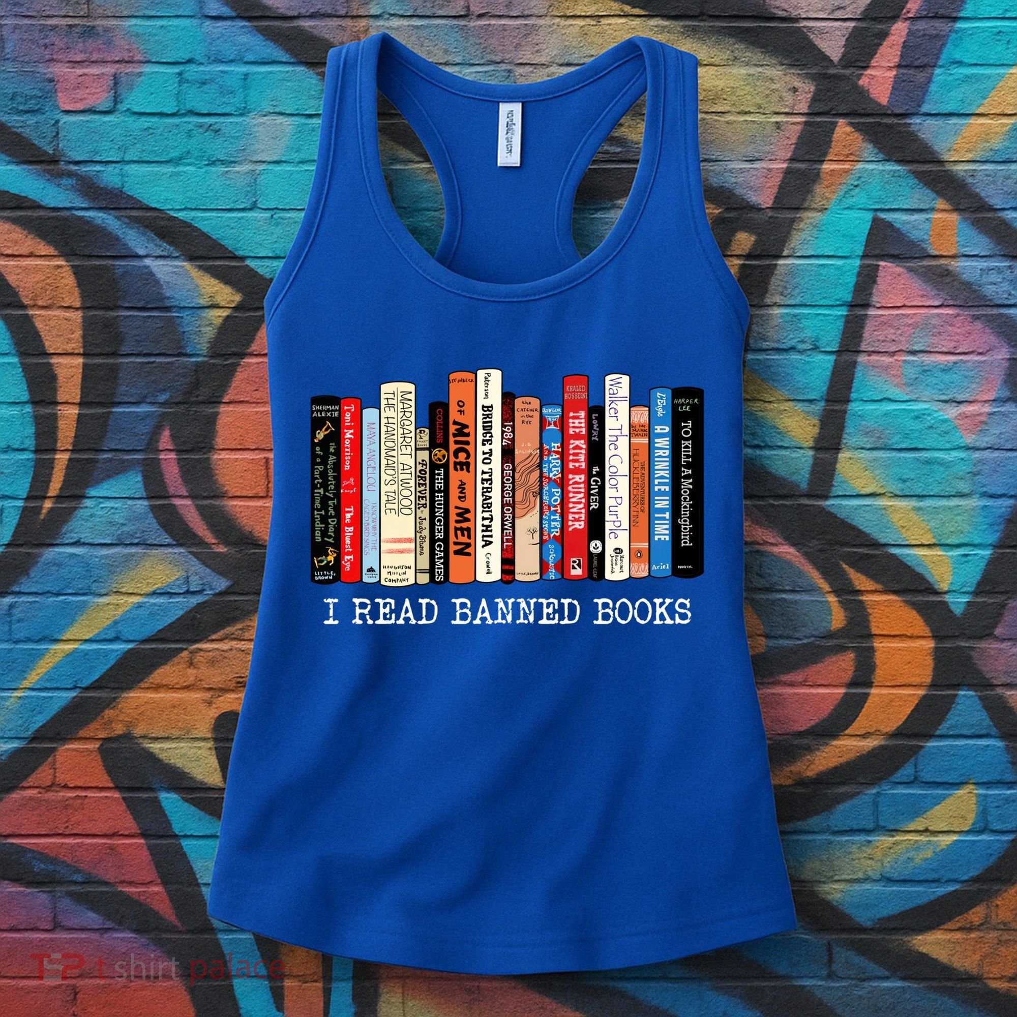 I Read Banned Books Week Librarian Freadom Reader Nerd Gift Women's Tank Top