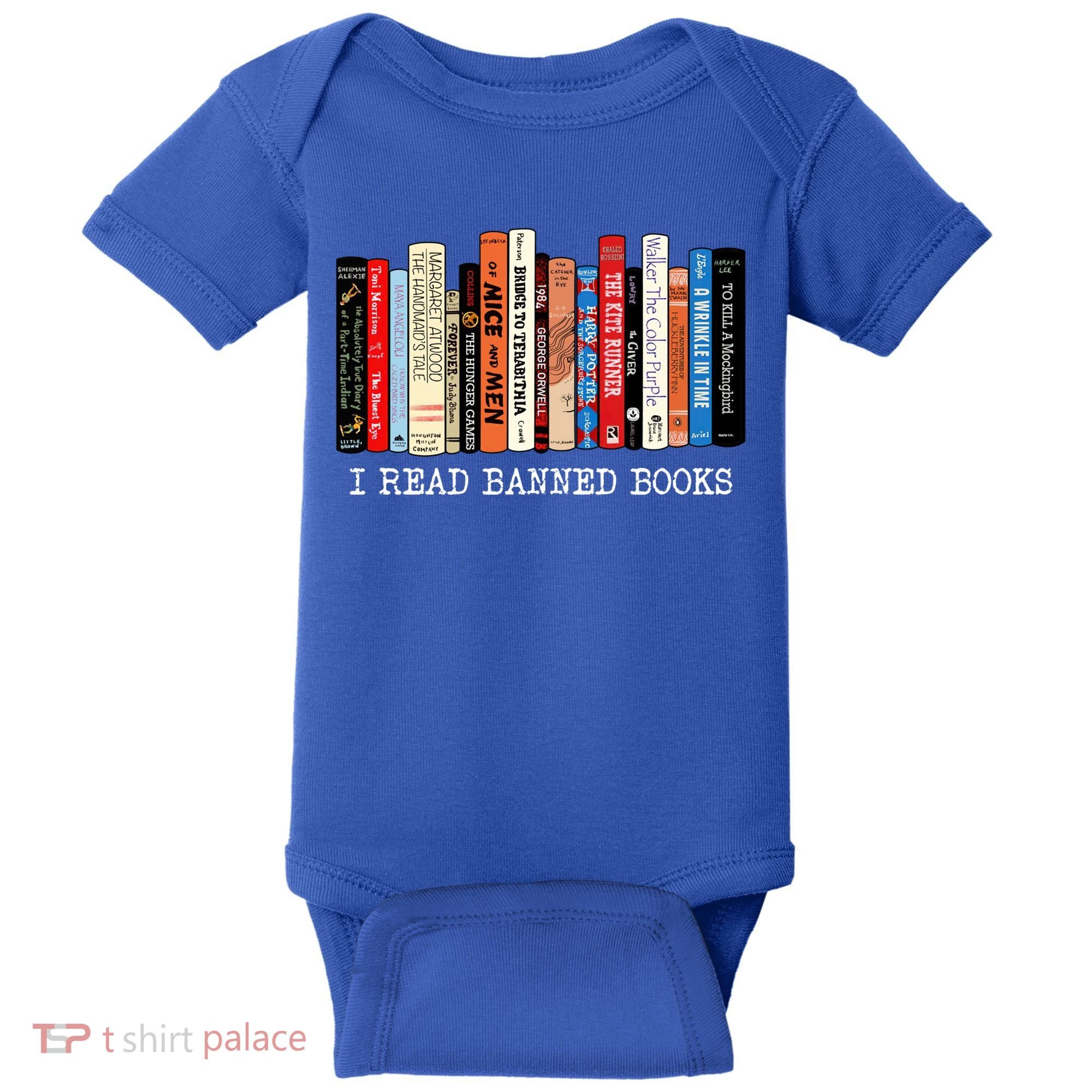 I Read Banned Books Week Librarian Freadom Reader Nerd Gift Baby Bodysuit