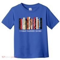 I Read Banned Books Week Librarian Freadom Reader Nerd Gift Toddler T-Shirt thumb 0