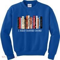 I Read Banned Books Week Librarian Freadom Reader Nerd Gift Kids Sweatshirt thumb 0