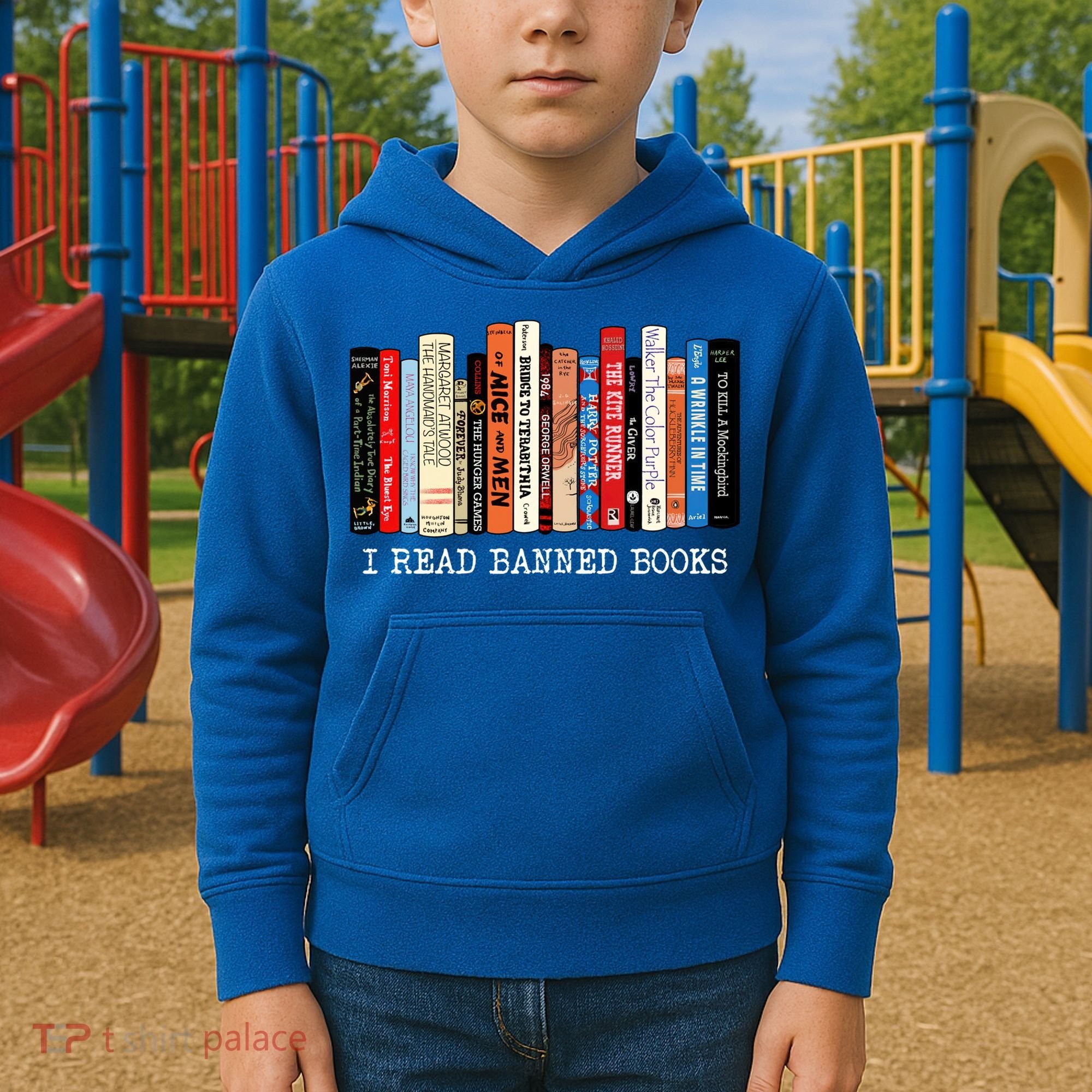 I Read Banned Books Week Librarian Freadom Reader Nerd Gift Kids Hoodie