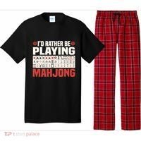 Id Rather Be Playing Mahjong Mahjong Great Gift Pajama Set thumb 0