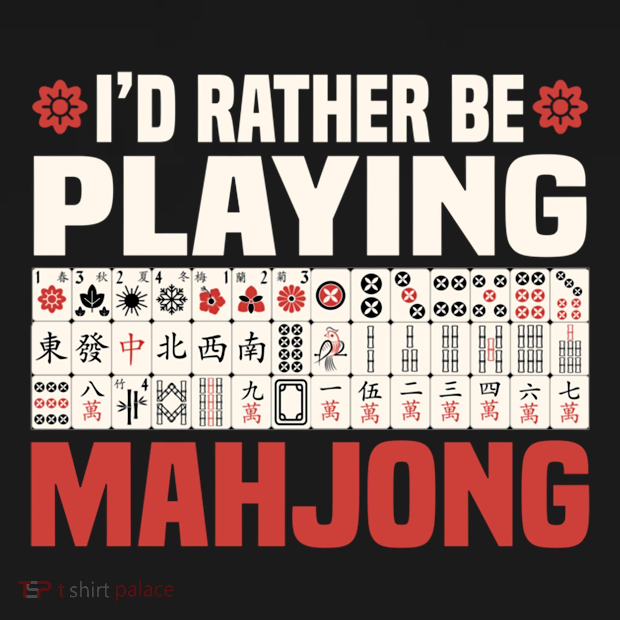 Id Rather Be Playing Mahjong Mahjong Great Gift Pajama Set