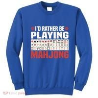 Id Rather Be Playing Mahjong Mahjong Great Gift Sweatshirt thumb 0