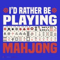 Id Rather Be Playing Mahjong Mahjong Great Gift Polo thumb 2