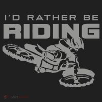 I'd Rather Be Riding Motocross Dirt Bike Motocross Premium Women's Sweatshirt thumb 2
