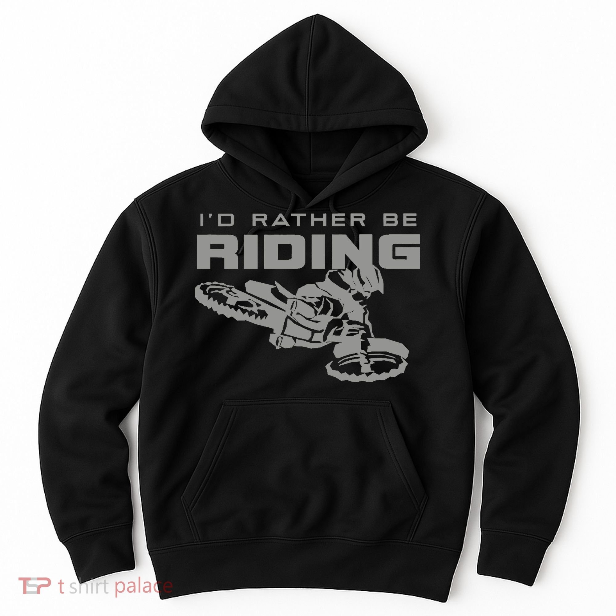 I'd Rather Be Riding Motocross Dirt Bike Motocross Premium Hoodie