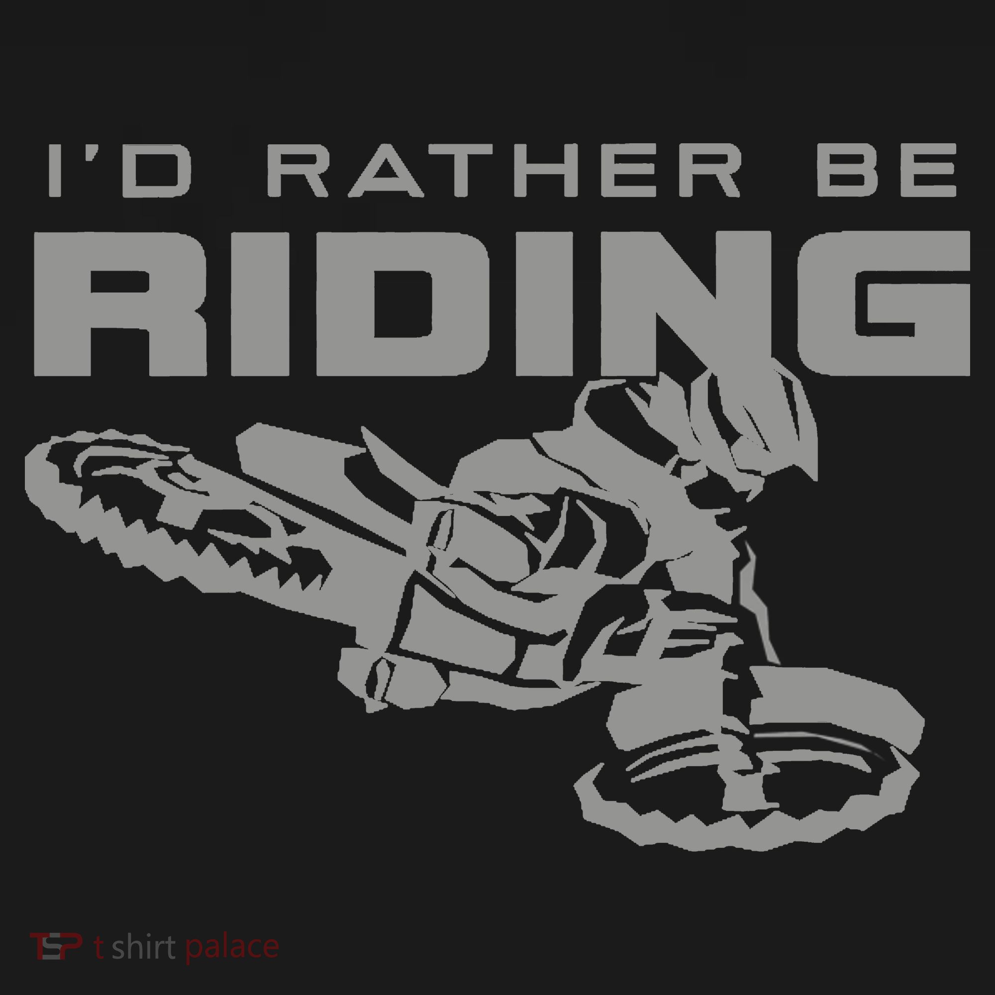 I'd Rather Be Riding Motocross Dirt Bike Motocross Premium Hoodie