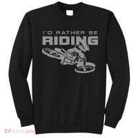 I'd Rather Be Riding Motocross Dirt Bike Motocross Premium Sweatshirt thumb 0
