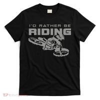 I'd Rather Be Riding Motocross Dirt Bike Motocross Premium T-Shirt thumb 0