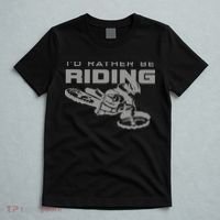 I'd Rather Be Riding Motocross Dirt Bike Motocross Premium T-Shirt thumb 5