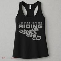 I'd Rather Be Riding Motocross Dirt Bike Motocross Premium Women's Tank Top thumb 3