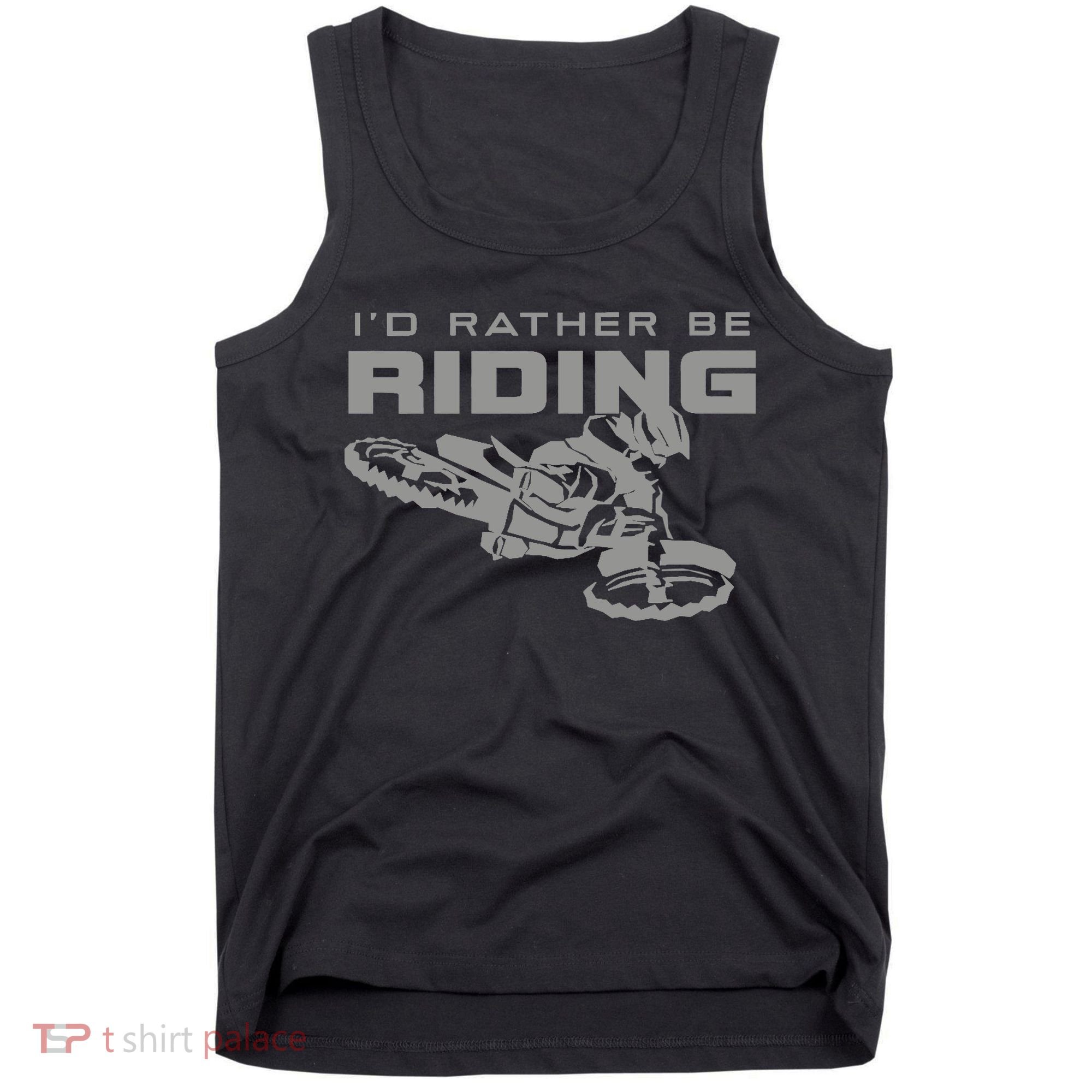 I'd Rather Be Riding Motocross Dirt Bike Motocross Premium Tank Top