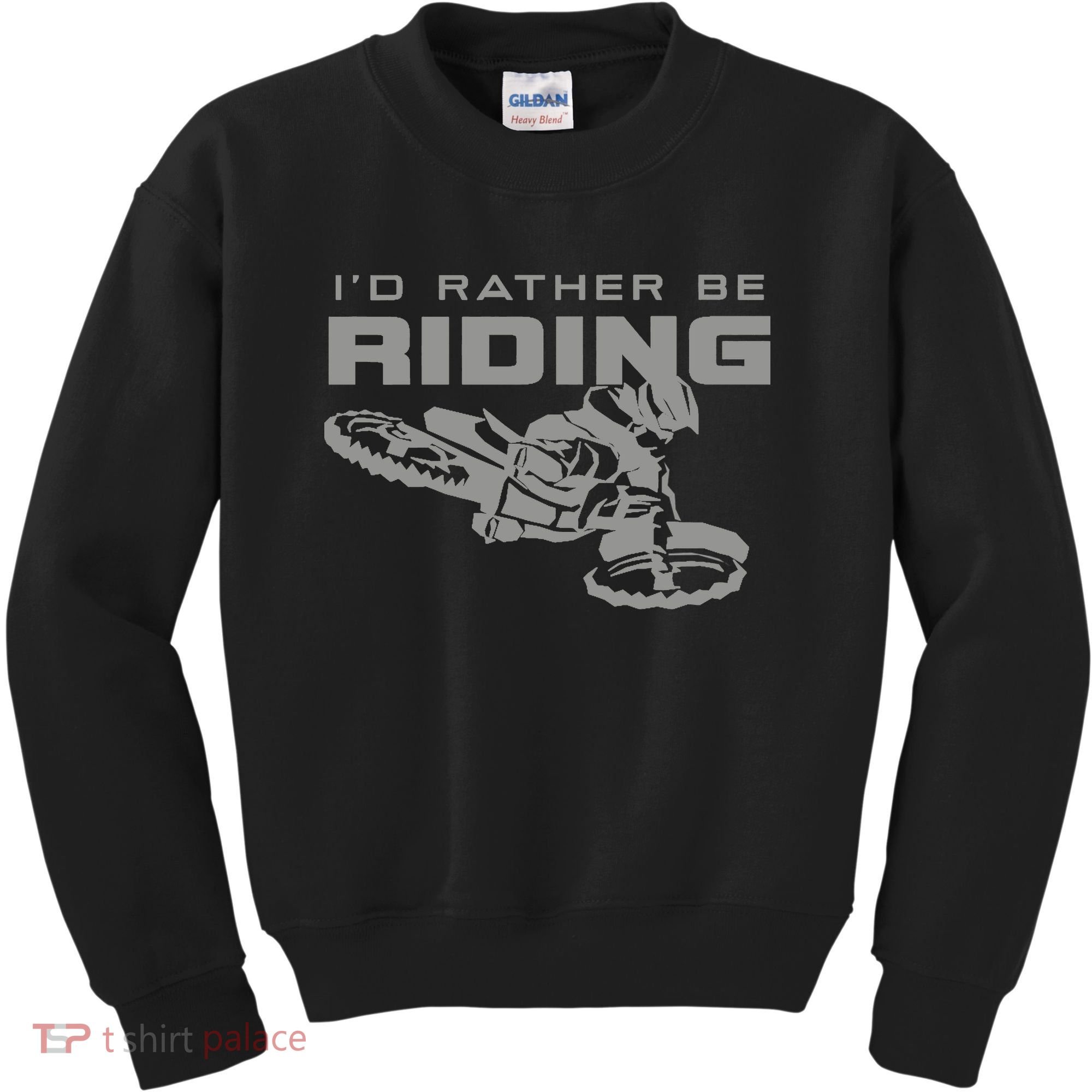 I'd Rather Be Riding Motocross Dirt Bike Motocross Premium Kids Sweatshirt