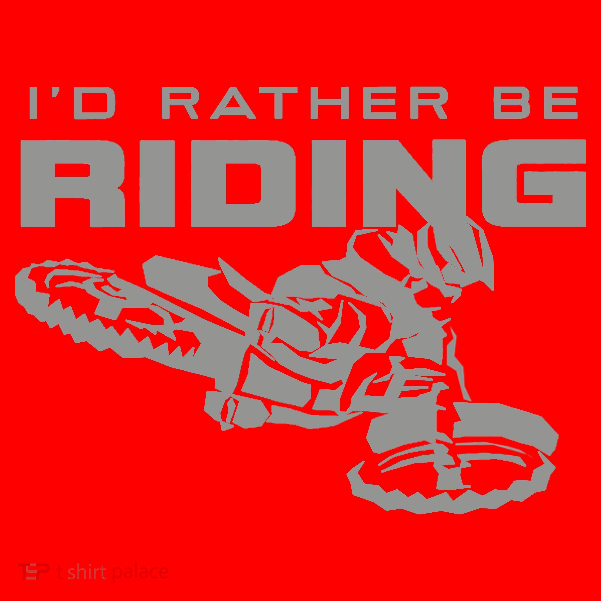 I'd Rather Be Riding Motocross Dirt Bike Motocross Premium Santa Hat
