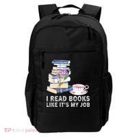 I Read Books Like Its My Job School Librarian Book Lover Backpack thumb 0