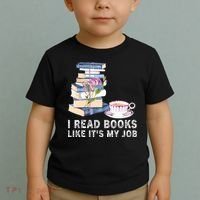 I Read Books Like Its My Job School Librarian Book Lover Toddler T-Shirt thumb 2