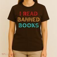 I Read Banned Books Im With The Banned Vintage Retro T-Shirt thumb 4