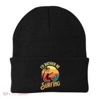 I'd Rather Be Surfing Beach Surfing Surfingboard Surfboard Beanie thumb 0
