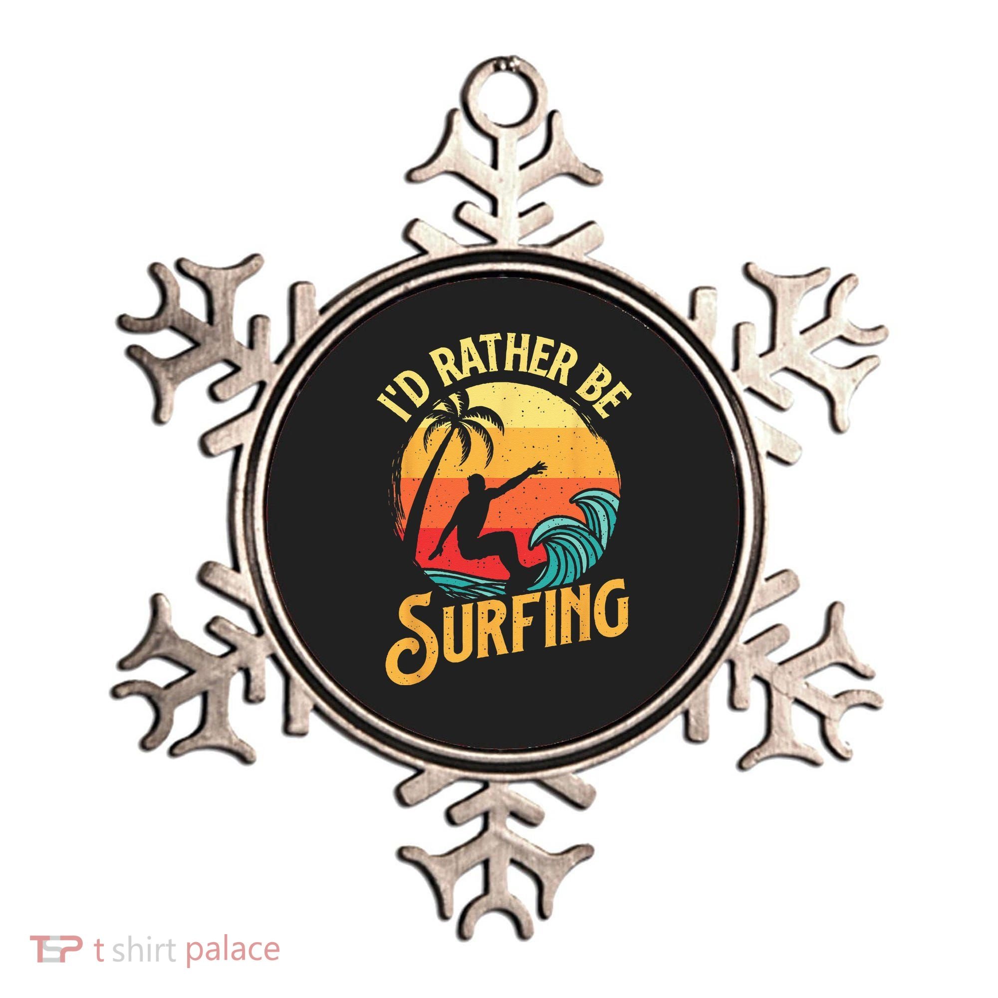 I'd Rather Be Surfing Beach Surfing Surfingboard Surfboard Ornament
