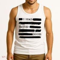 I Read Banned Books Banned Books Week Gift Librarian Teacher Tank Top thumb 3
