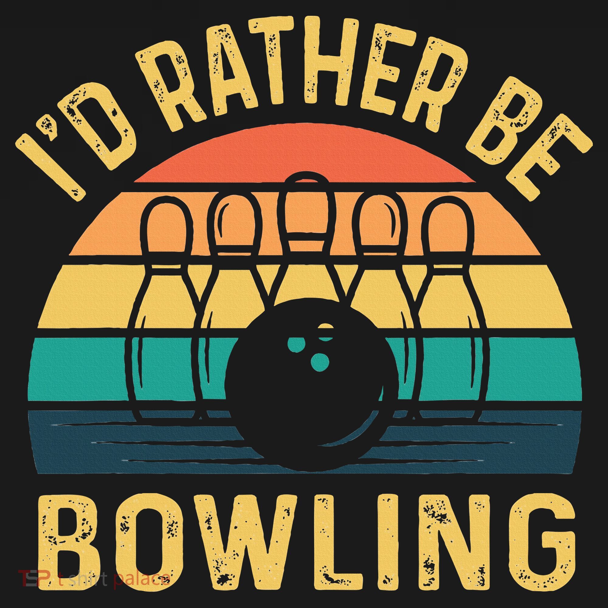 I'd Rather be Bowling retro for Man Woman & Toddler Bowling Ornament