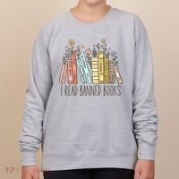 I Read Banned Books Women's Sweatshirt thumb 0