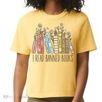 I Read Banned Books Comfort Colors Boxy T-Shirt thumb 0