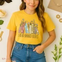 I Read Banned Books Comfort Colors Boxy T-Shirt thumb 2