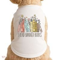 I Read Banned Books Doggie Tank thumb 0