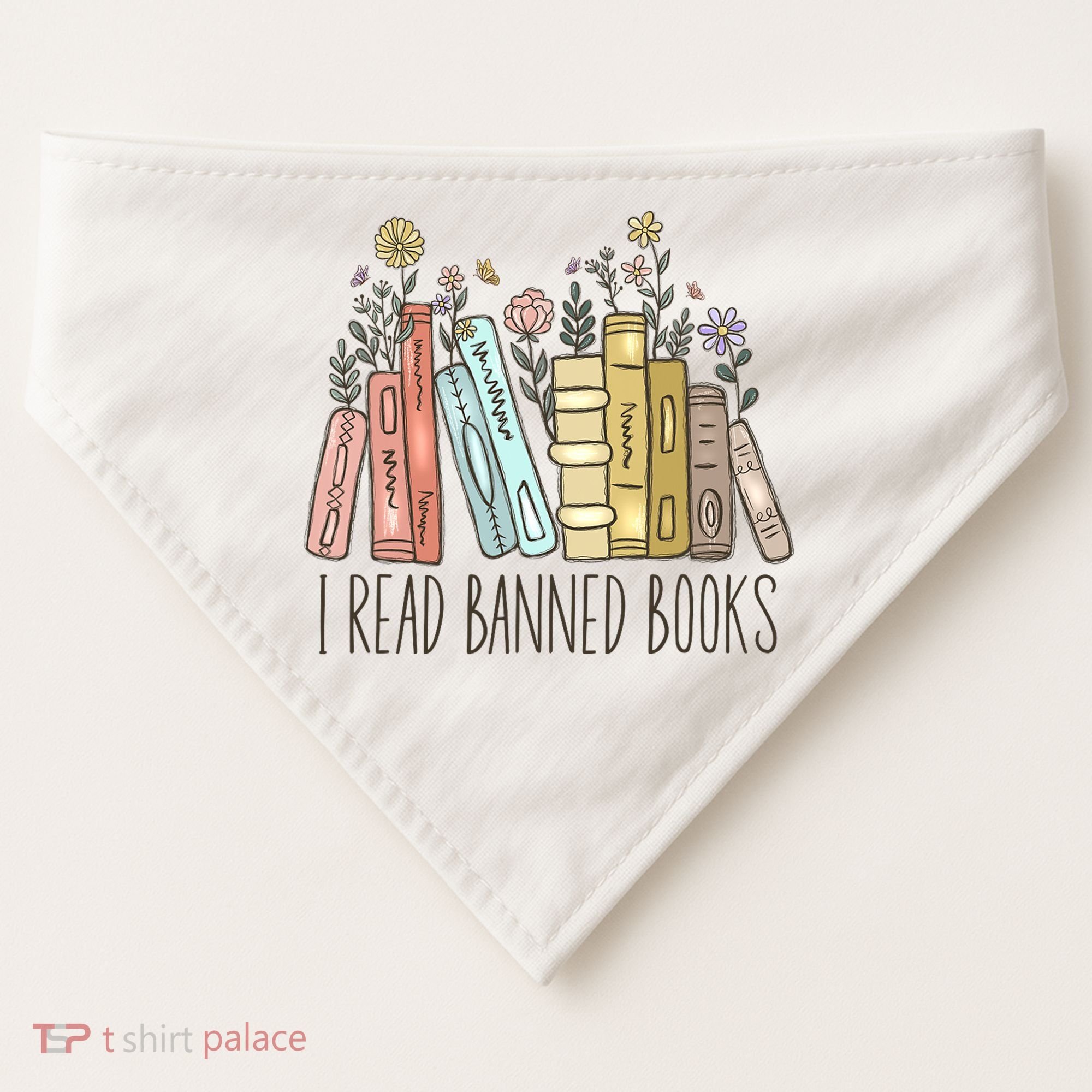 I Read Banned Books USA-Made Doggie Bandana
