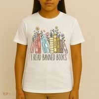 I Read Banned Books T-Shirt thumb 4