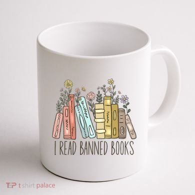 I Read Banned Books Coffee Mug back