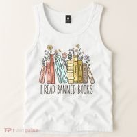 I Read Banned Books Tank Top thumb 2