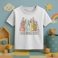 I Read Banned Books Toddler T-Shirt thumb 3
