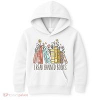 I Read Banned Books Kids Hoodie thumb 0